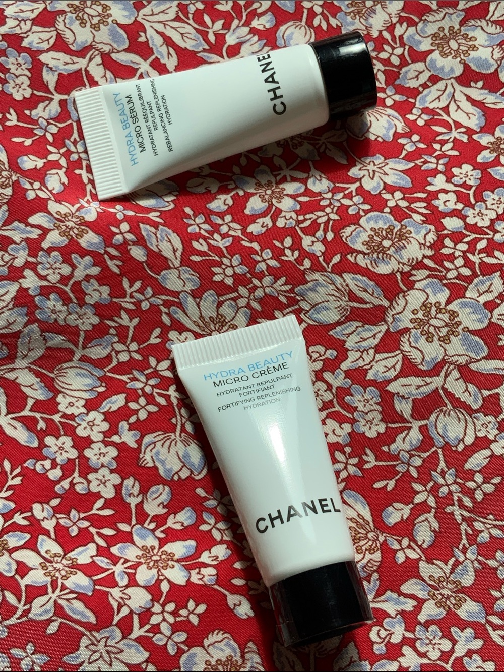SET OF TWO includes Chanel Beauty Hydra Beauty Micro Serum & Chanel Micro Creme